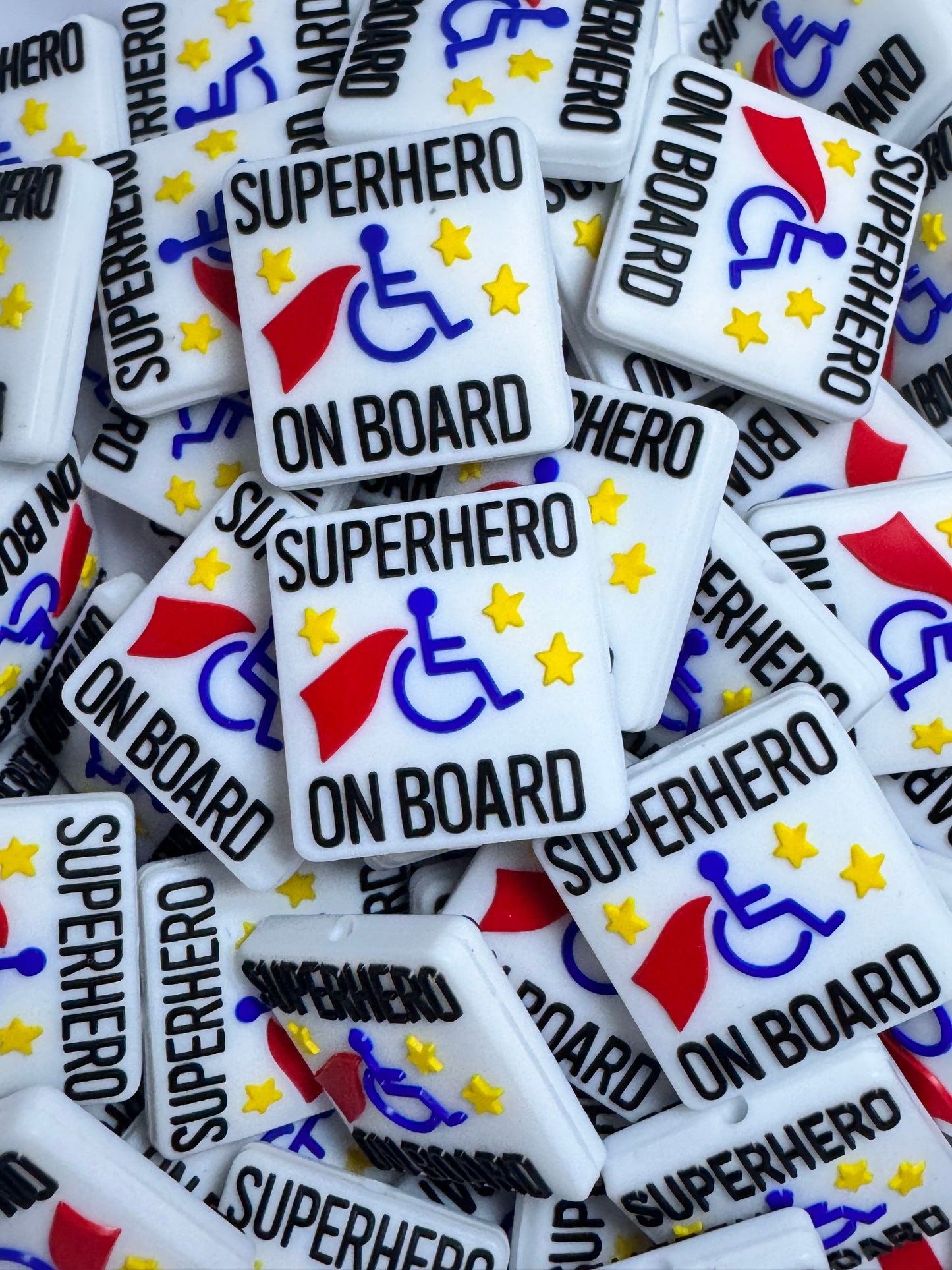 Superhero On Board Silicone Focal