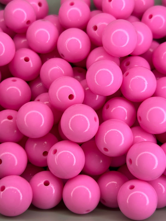 Bubblegum Pink 15mm Liquid Bead