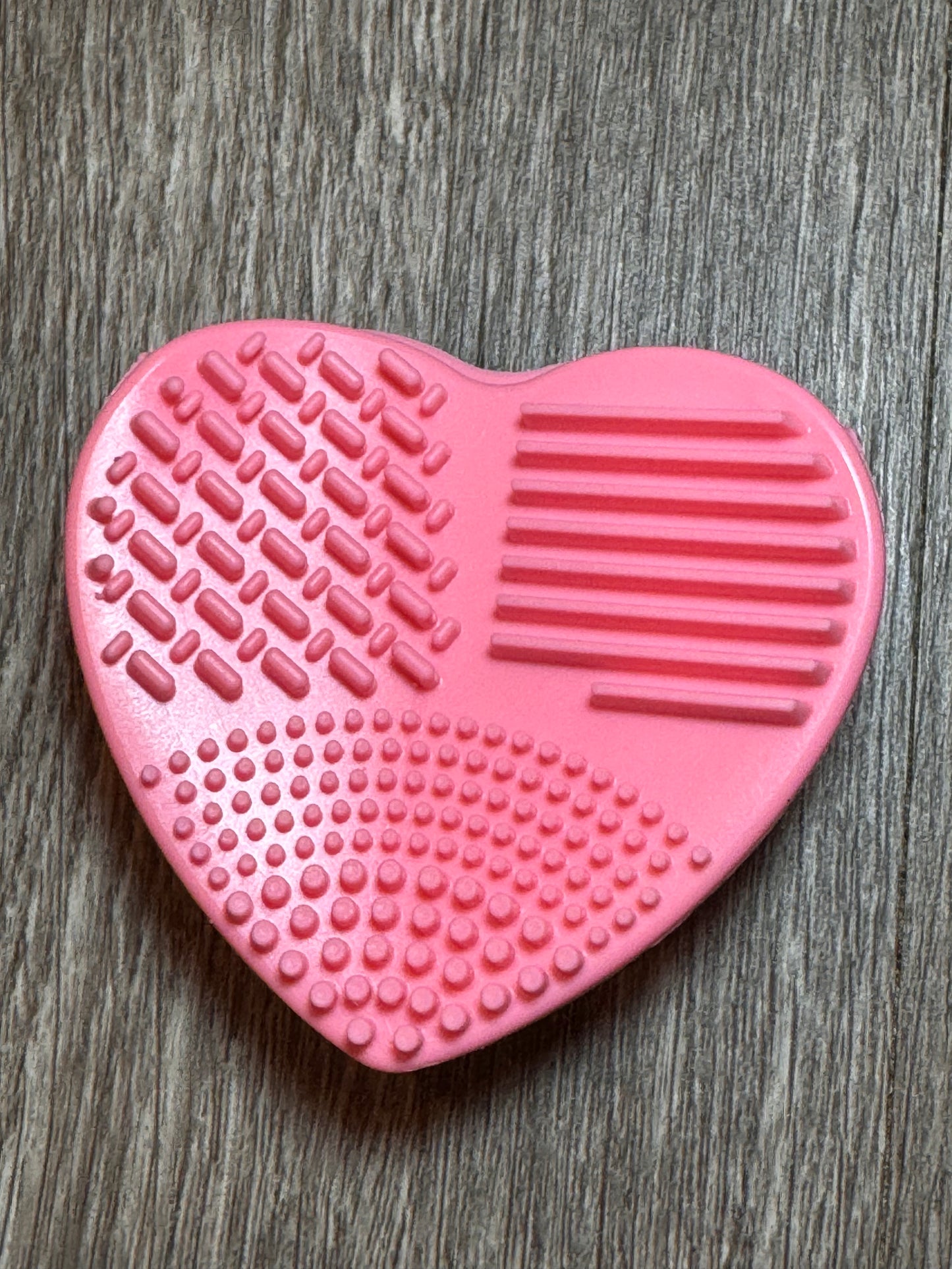 Pink Silicone Brush Cleaner Sponge