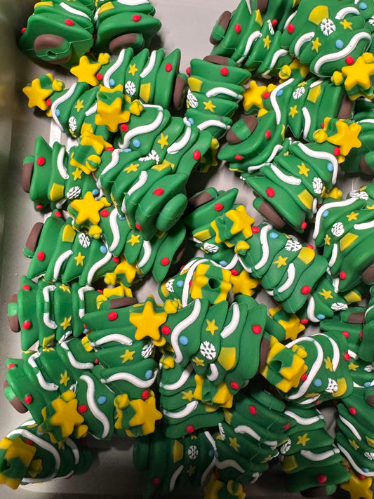 Christmas Tree 3D Silicone Focal