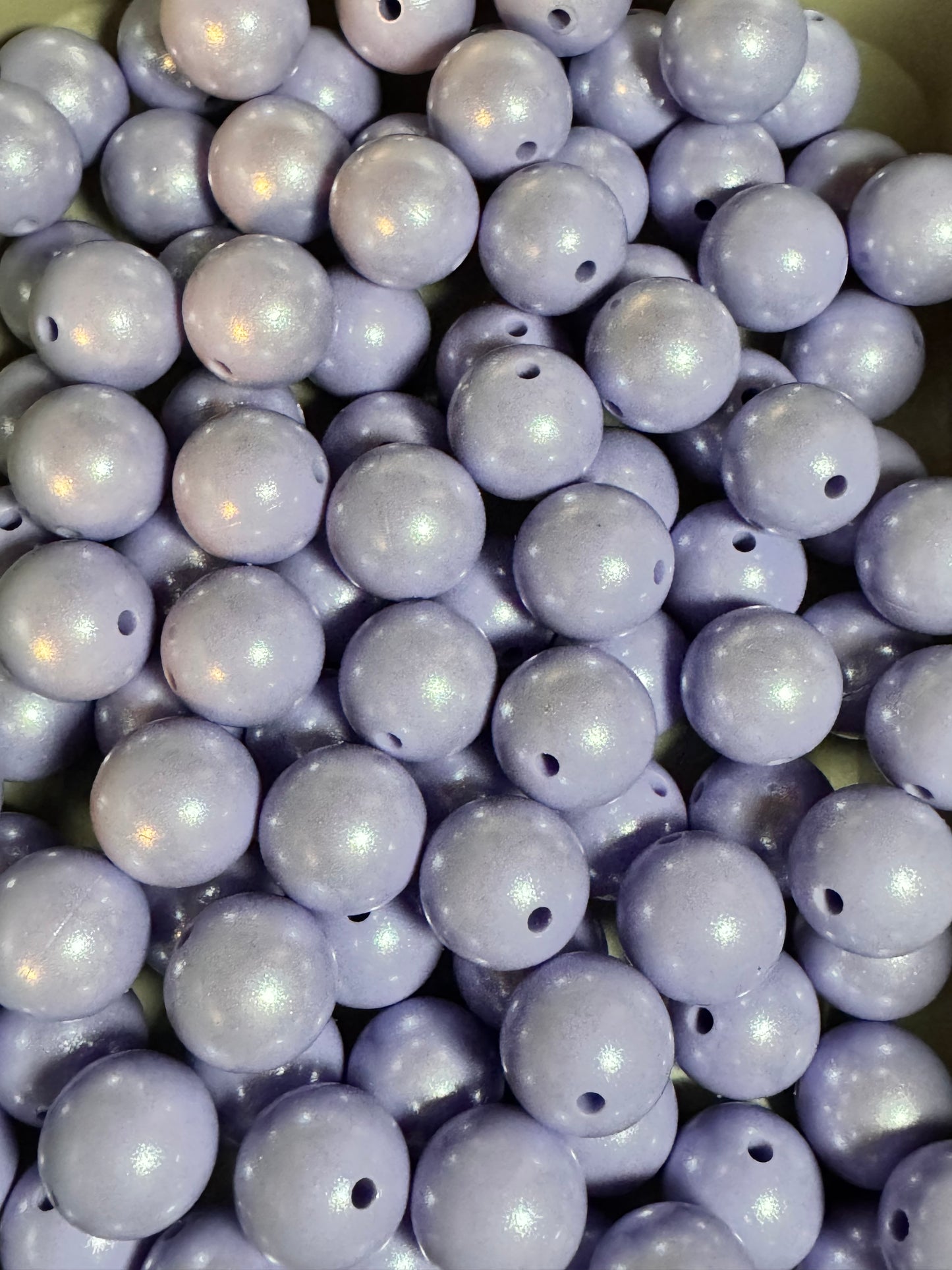 Lilac 15mm Shimmery Bead