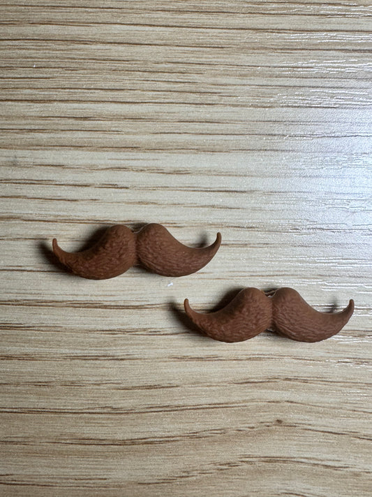 Brown 3D Mustache Silicone Focal