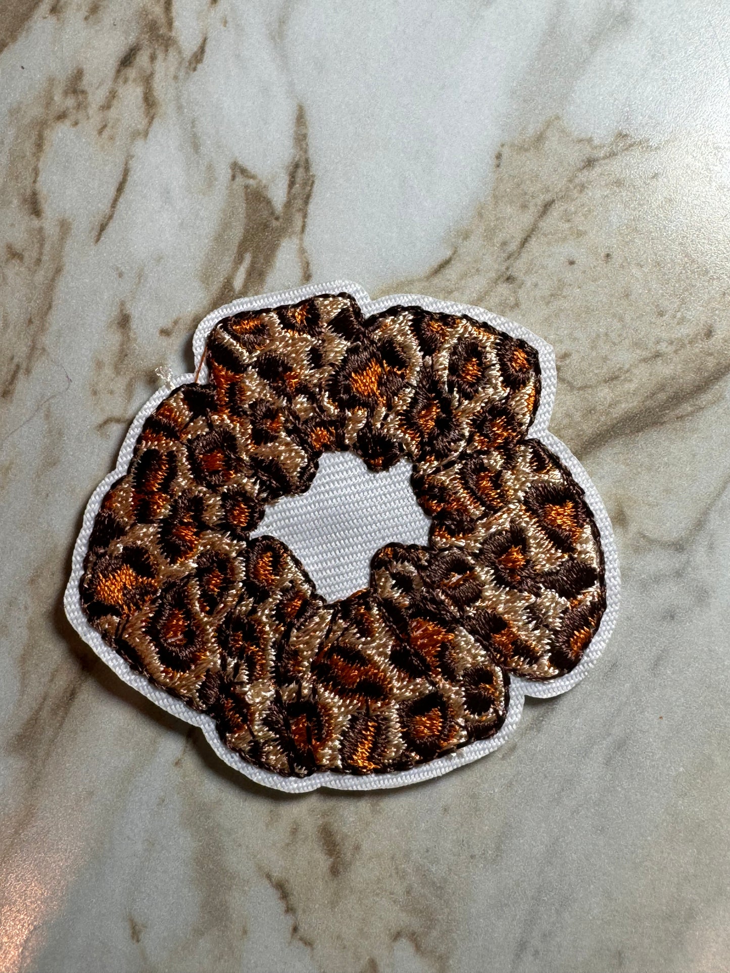 Leopard Scrunchy Iron-On Patch