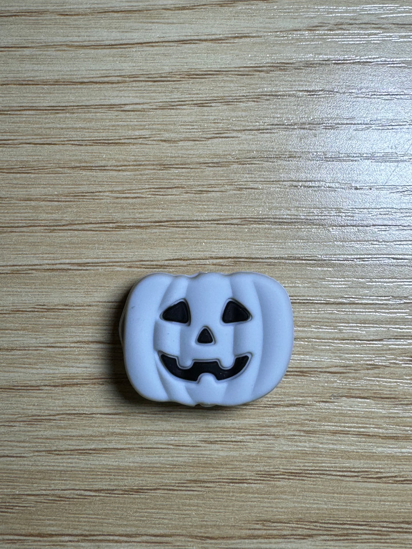 Gray Jack-O-Lantern Silicone Focal