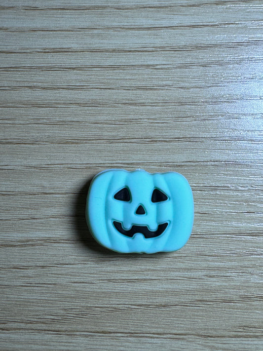 Mint Jack-O-Lantern Silicone Focal