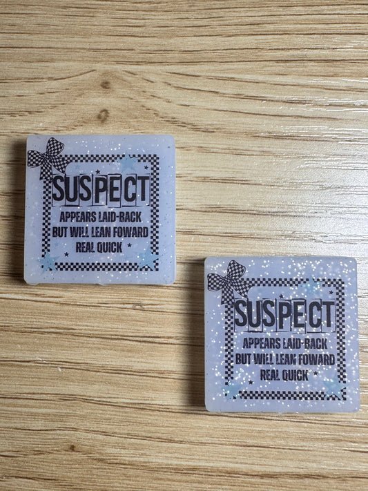 Suspect Claims to be Laid Back Printed Silicone Focal