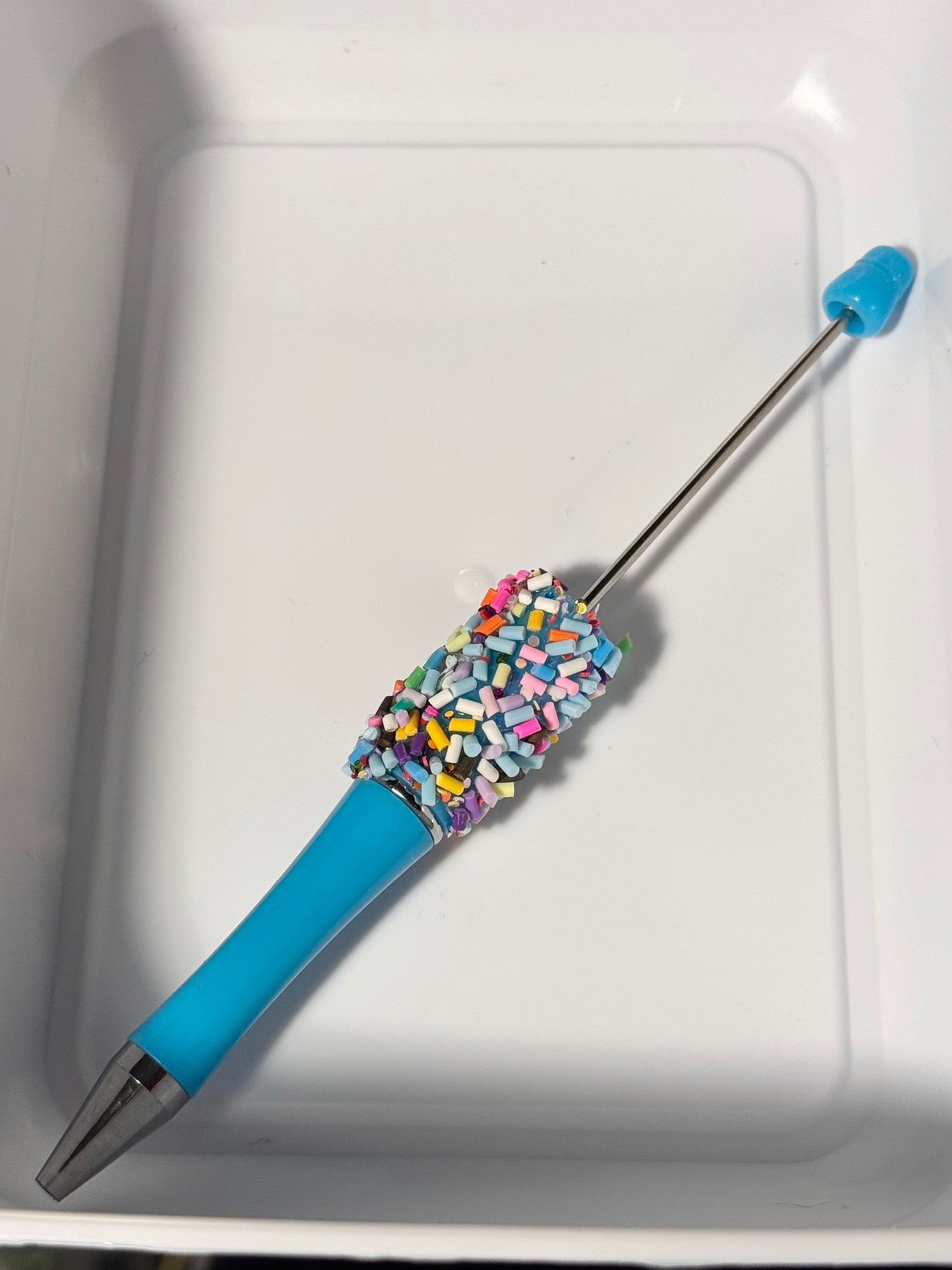 Sprinkle Wrapped Plastic Beadable Pens