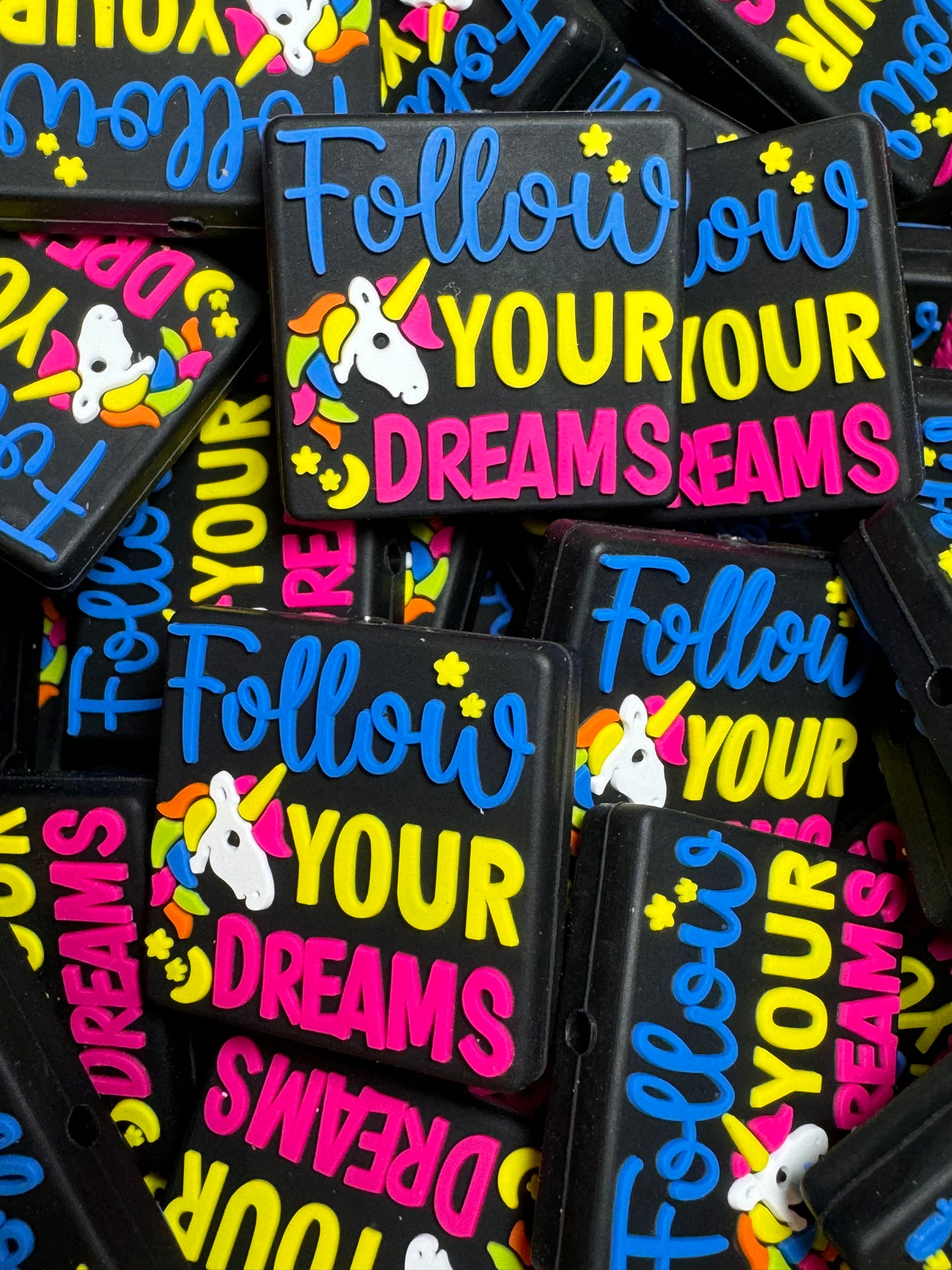 Follow Your Dreams Silicone Focal