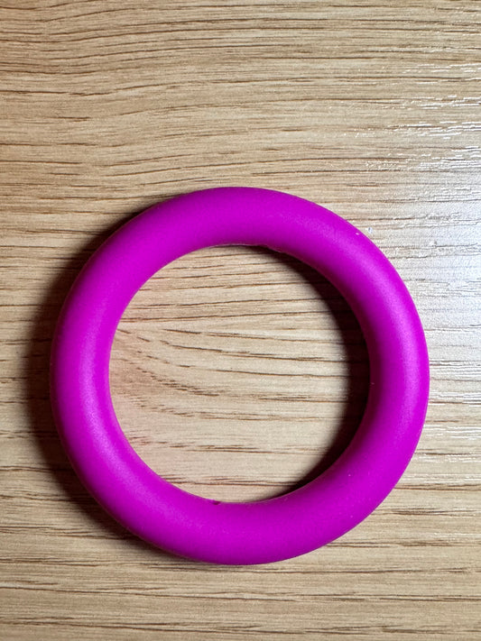 Magenta 65mm Solid Color Silicone Ring