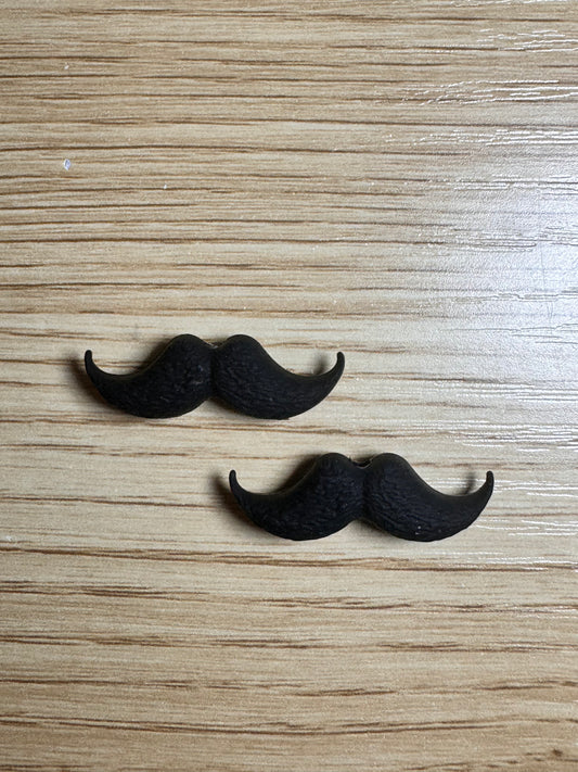 Black 3D Mustache Silicone Focal