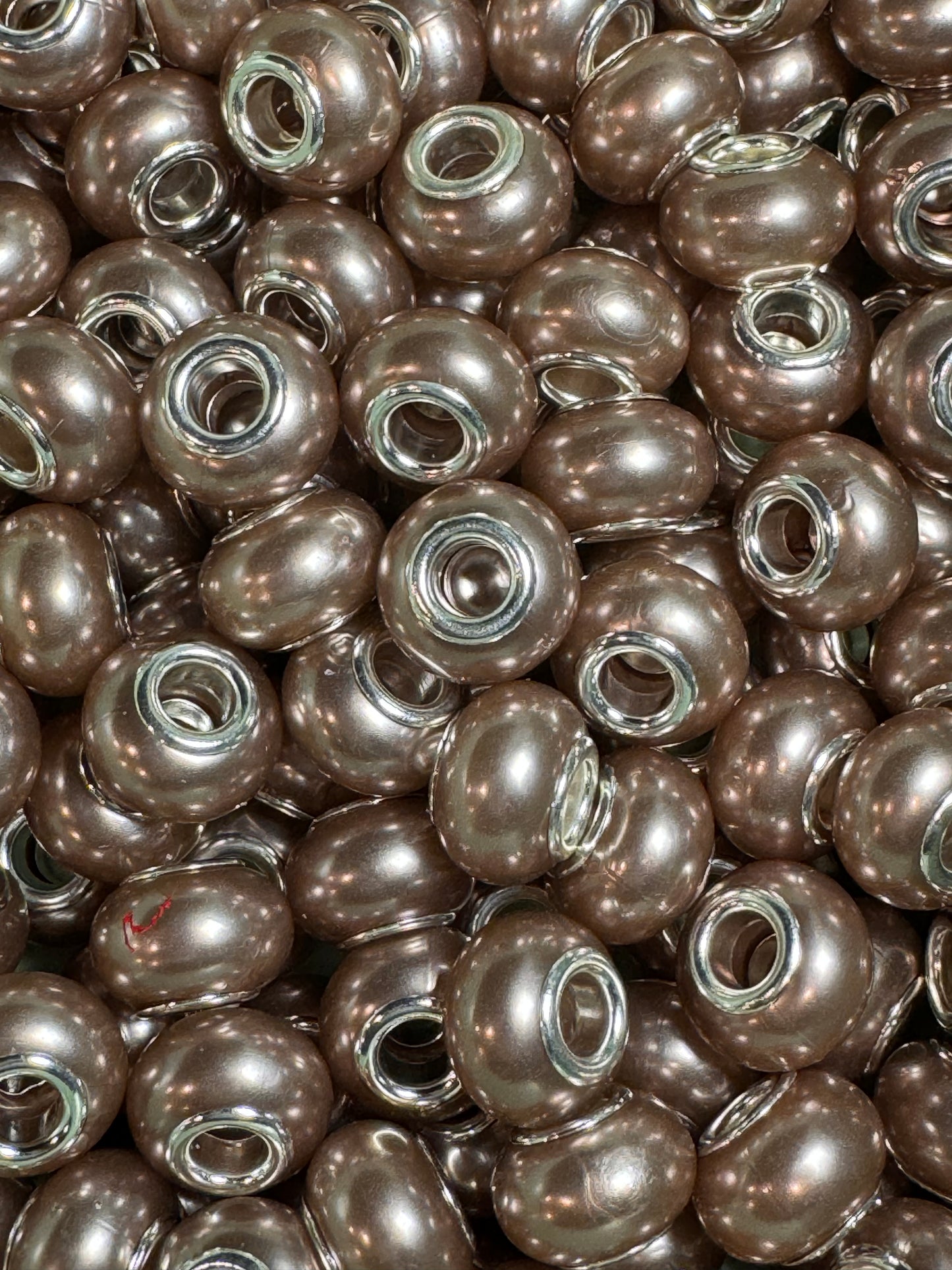 Tan Pearl 12mm Acrylic Spacers