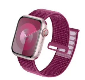 Raspberry ylon Apple Watch Band