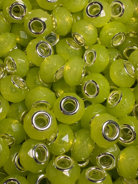 Pear Faceted 12mm Acrylic Spacers