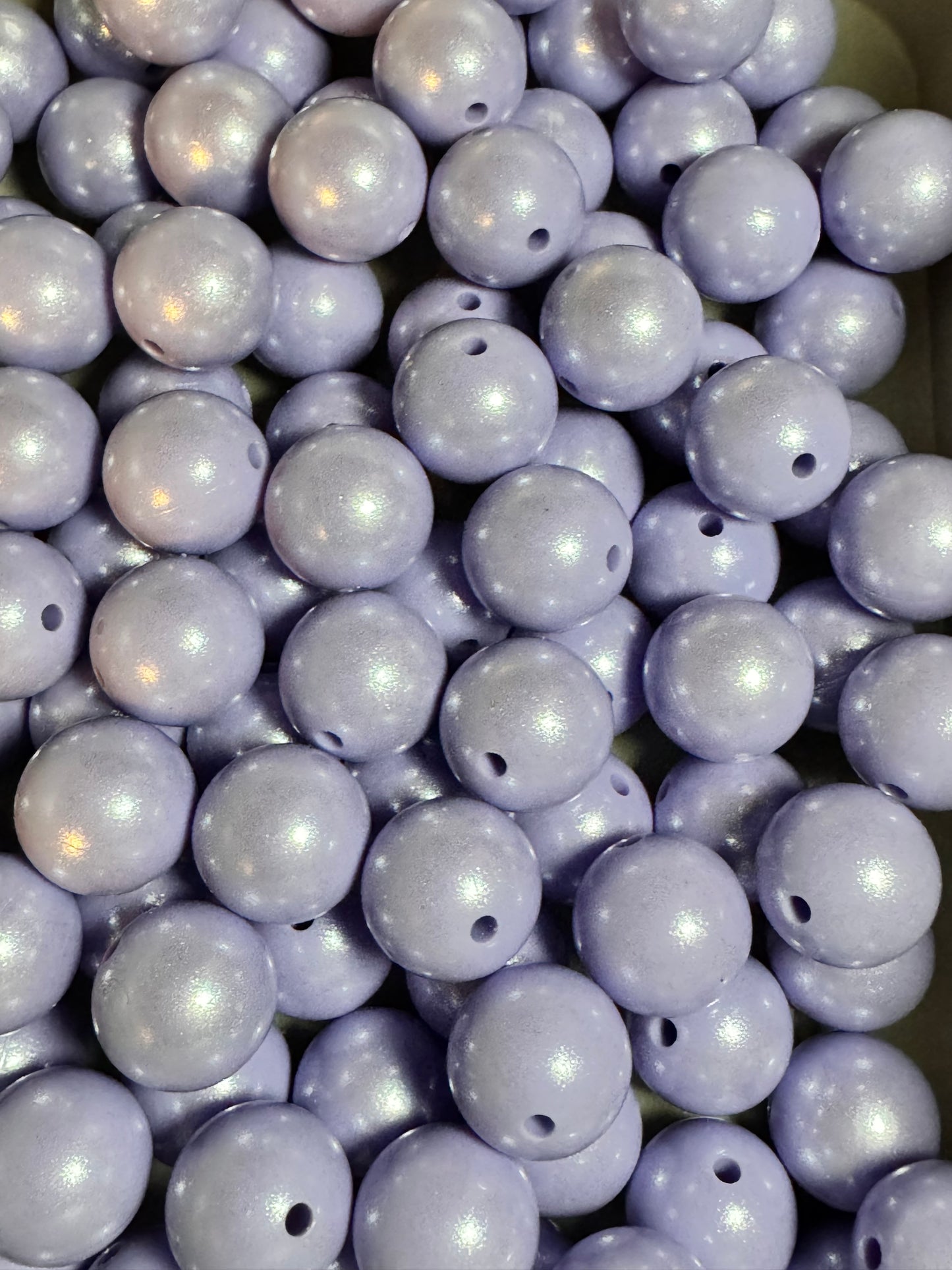 Lilac 15mm Shimmery Bead