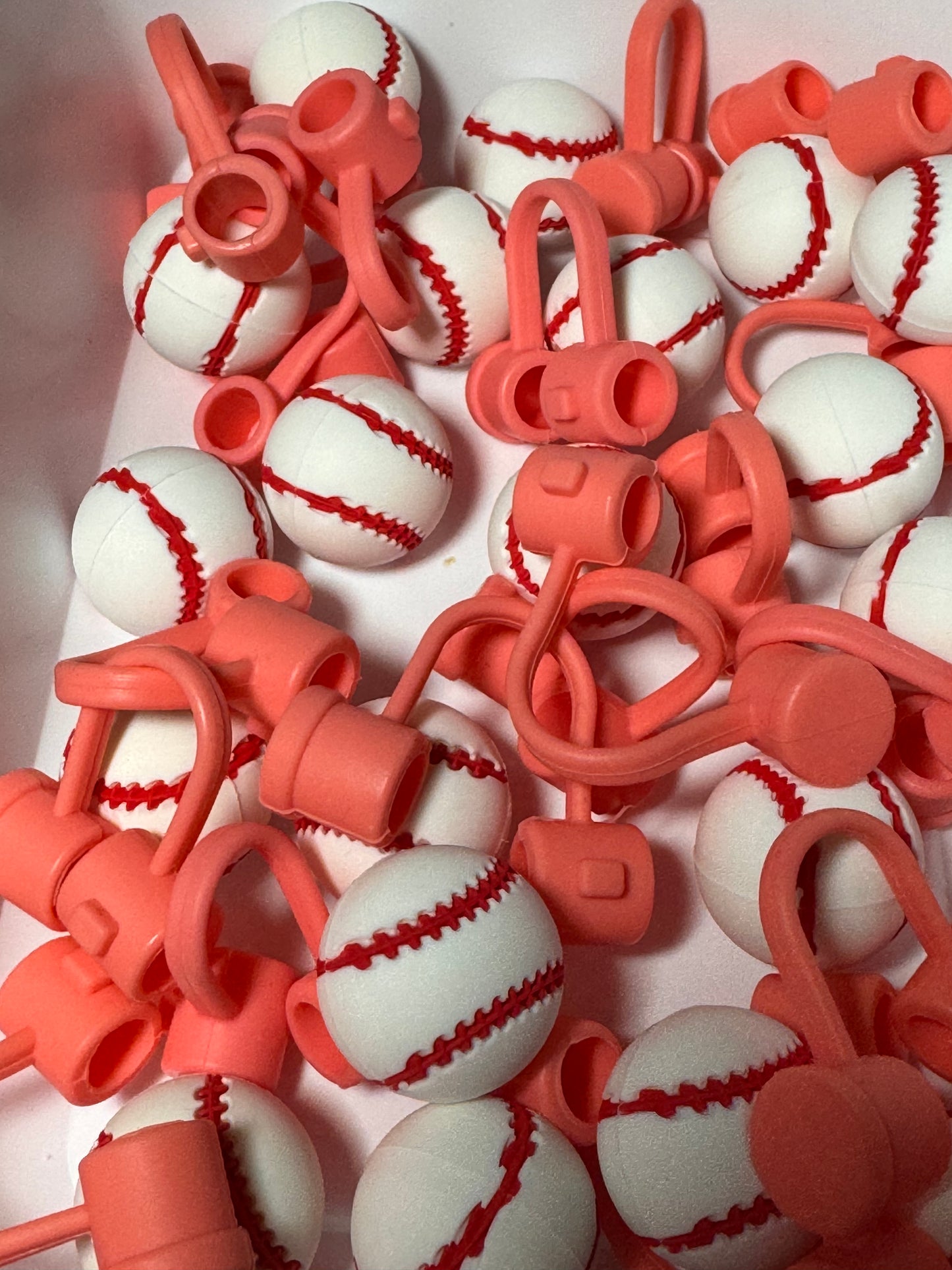 Baseball Straw Topper