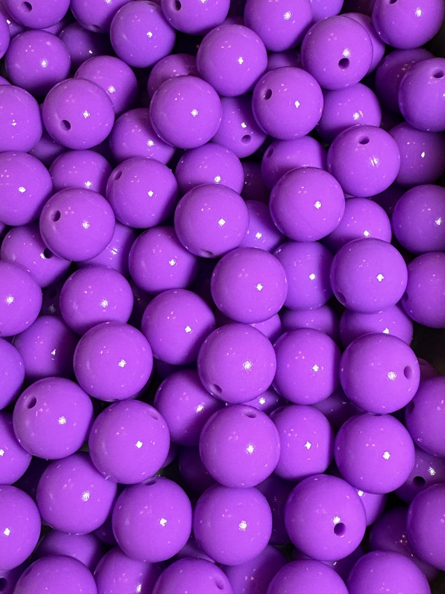 Dark Purple 15mm Liquid Bead