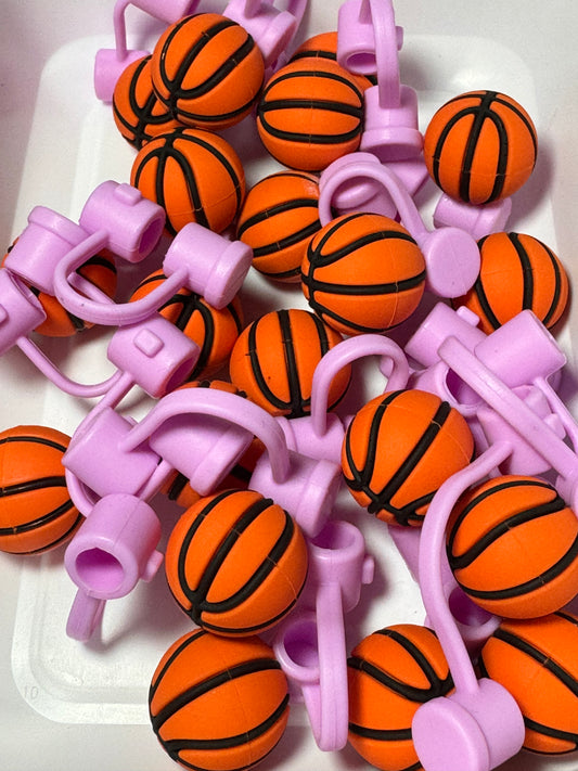 Basketball Straw Topper