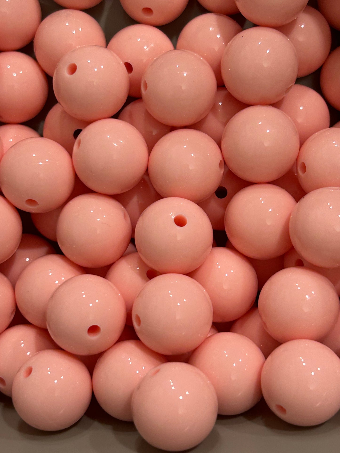 Light Pink 15mm Liquid Bead