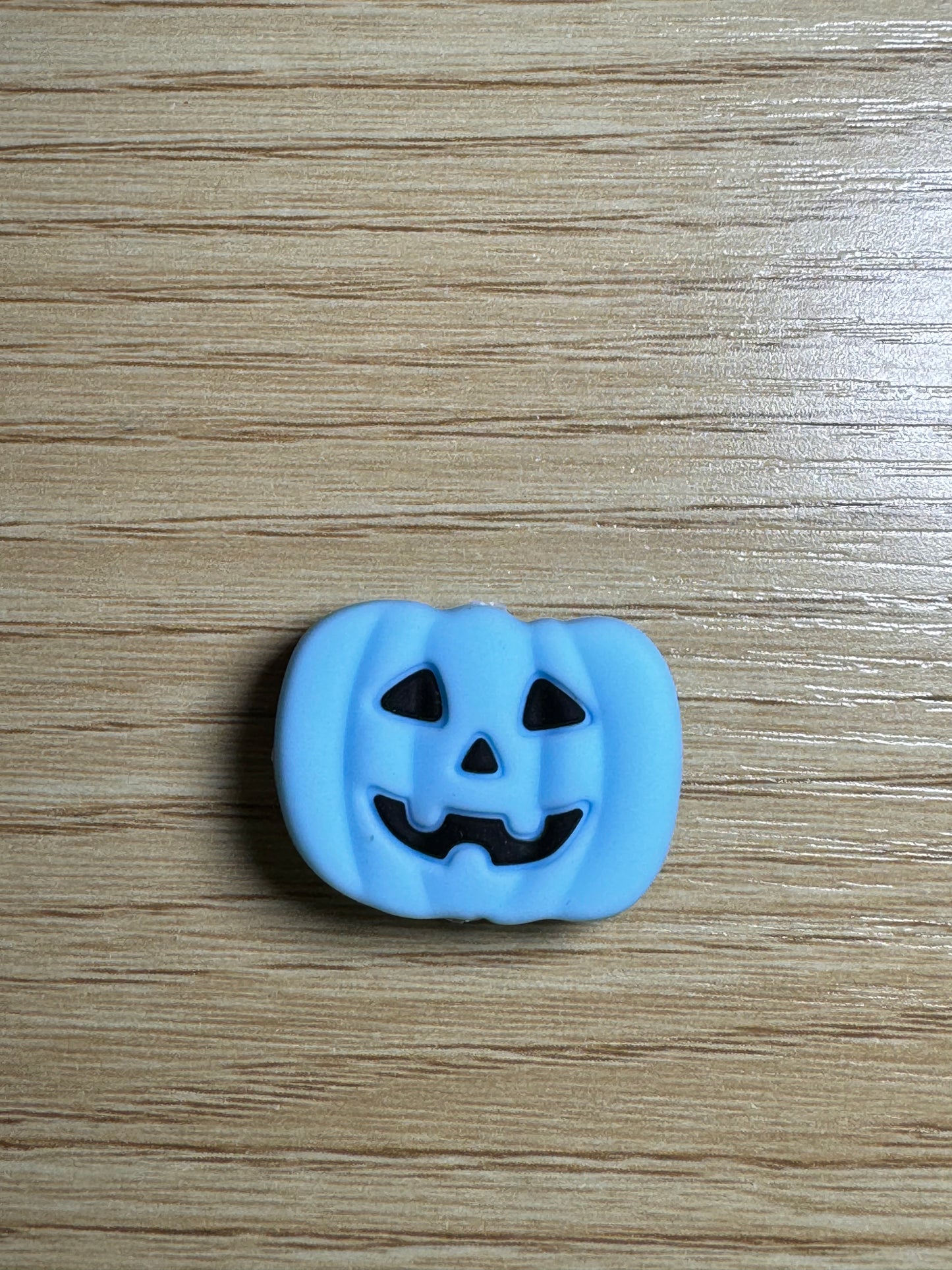 Baby Blue Jack-O-Lantern Silicone Focal