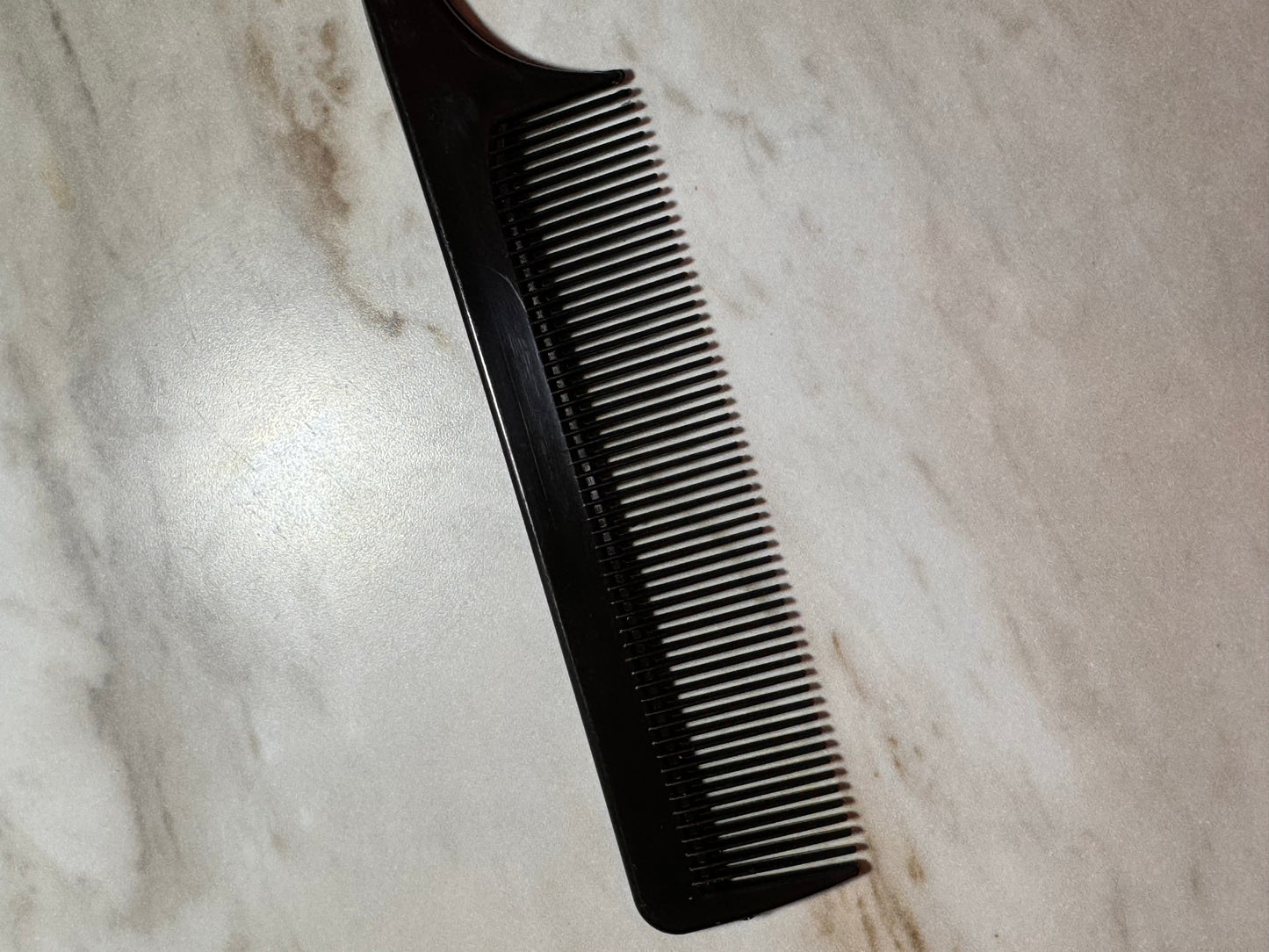 Black Beadable Plastic Combs