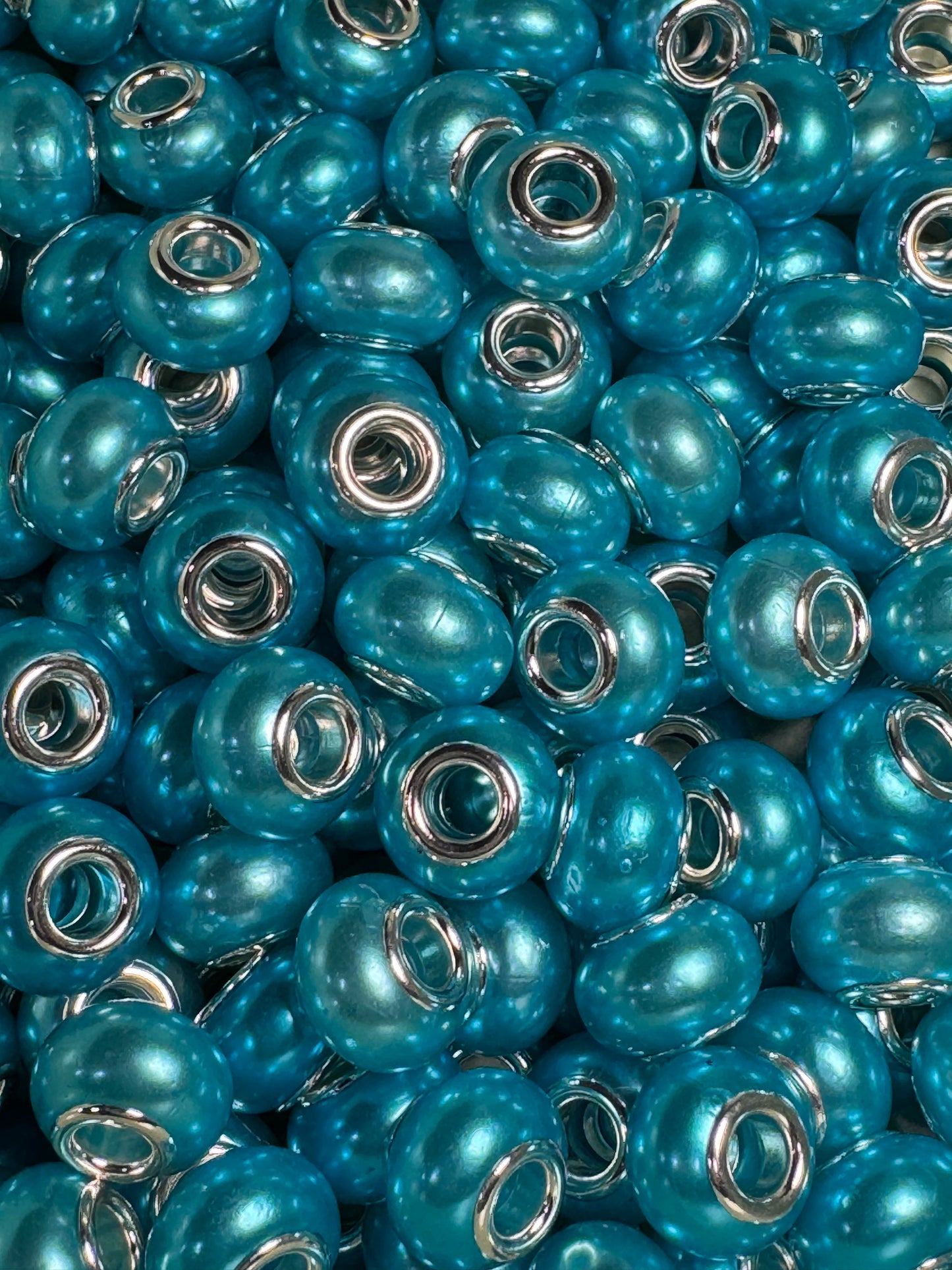 Light Blue Pearl 12mm Acrylic Spacers