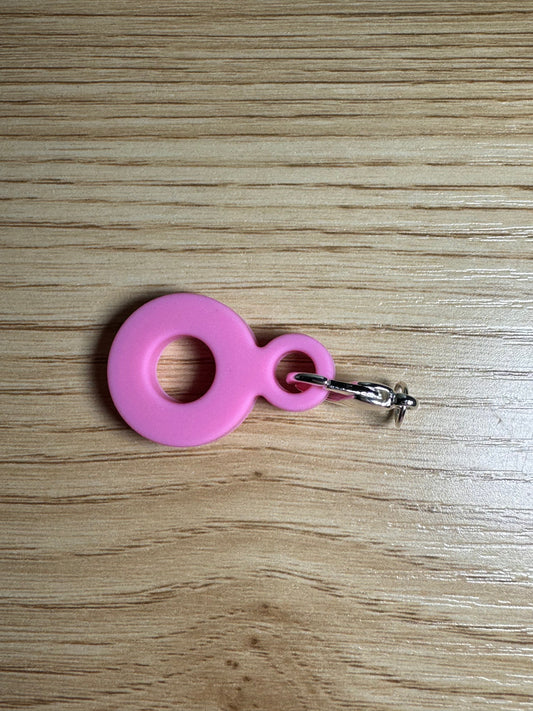 Pink Tumbler Charm Straw Adapter