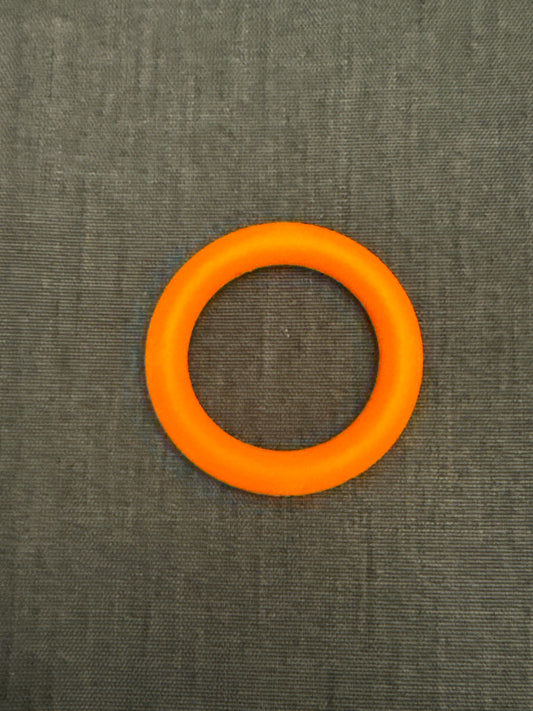 Orange 65mm Solid Color Silicone Ring