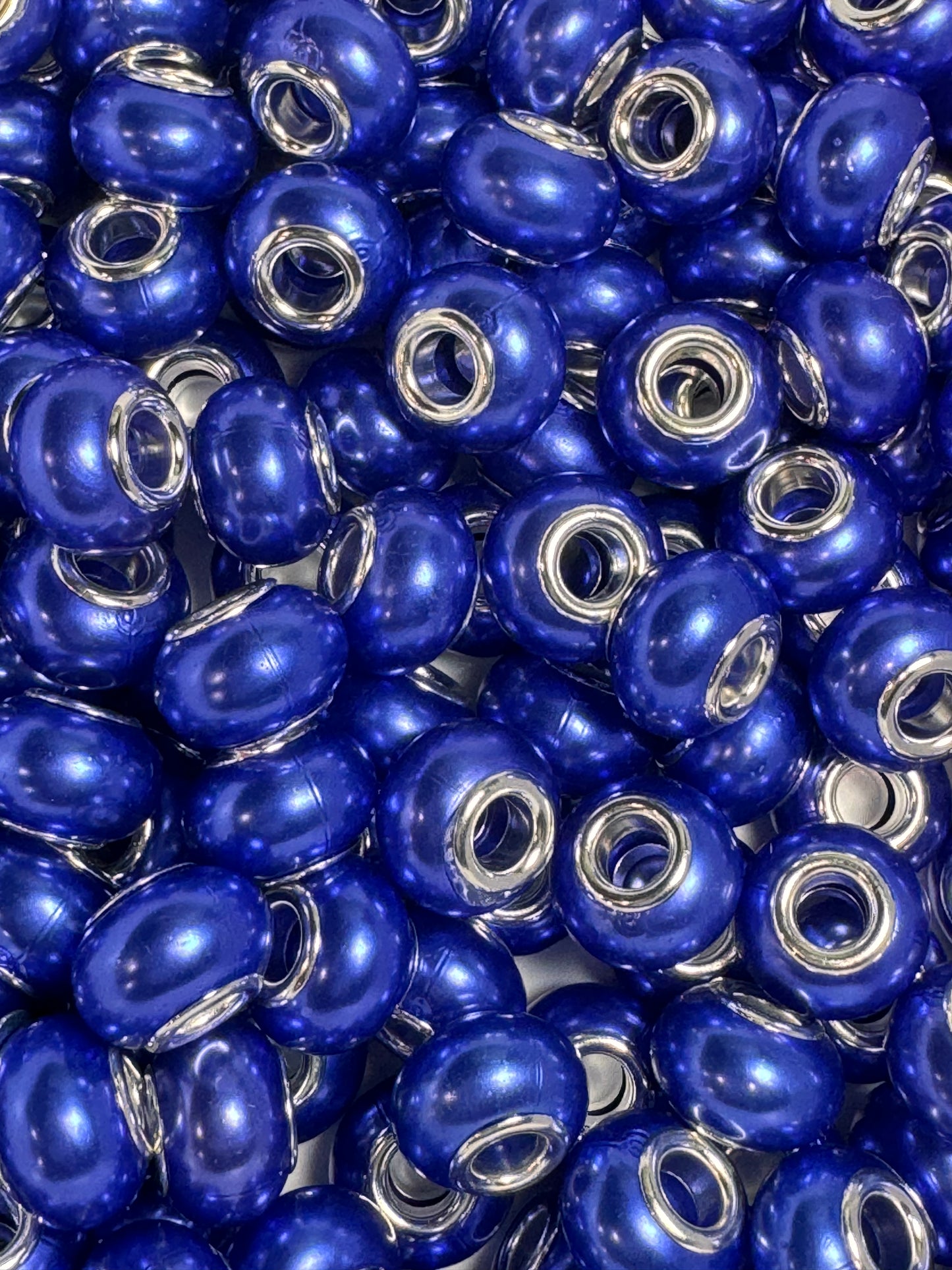 Royal Blue Pearl 12mm Acrylic Spacers