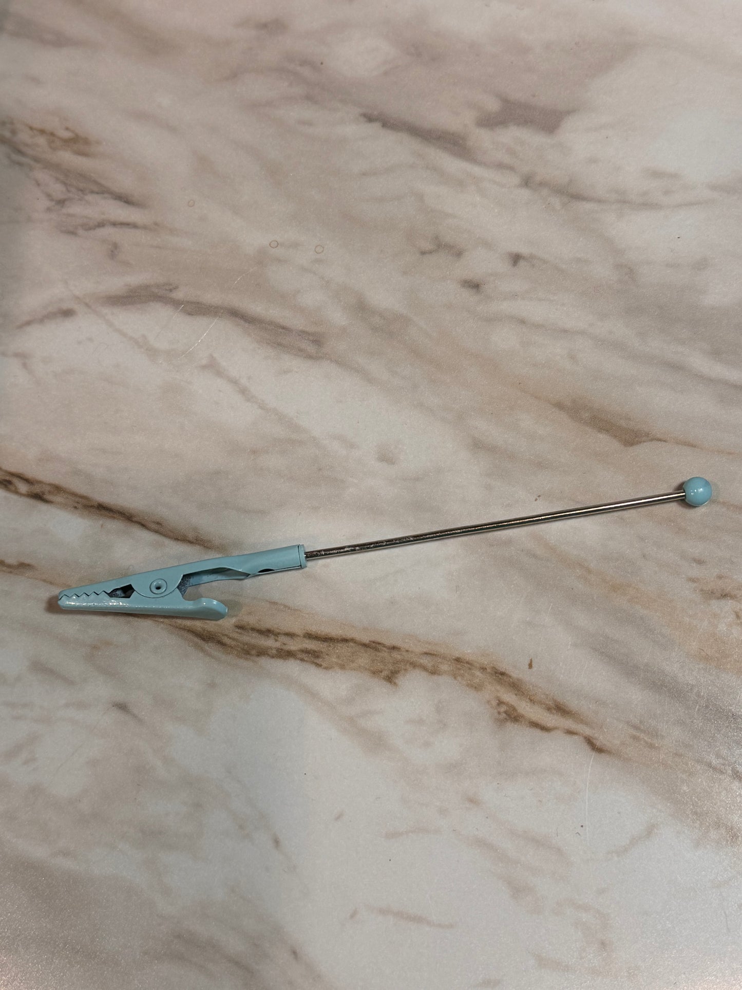 Light Blue Beadable Roach Clip