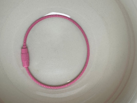 Pink 6 inch Twist Wire Beadable Cord