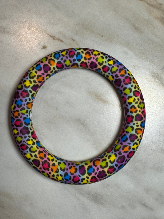 Funky Leopard 65mm Printed Silicone Ring