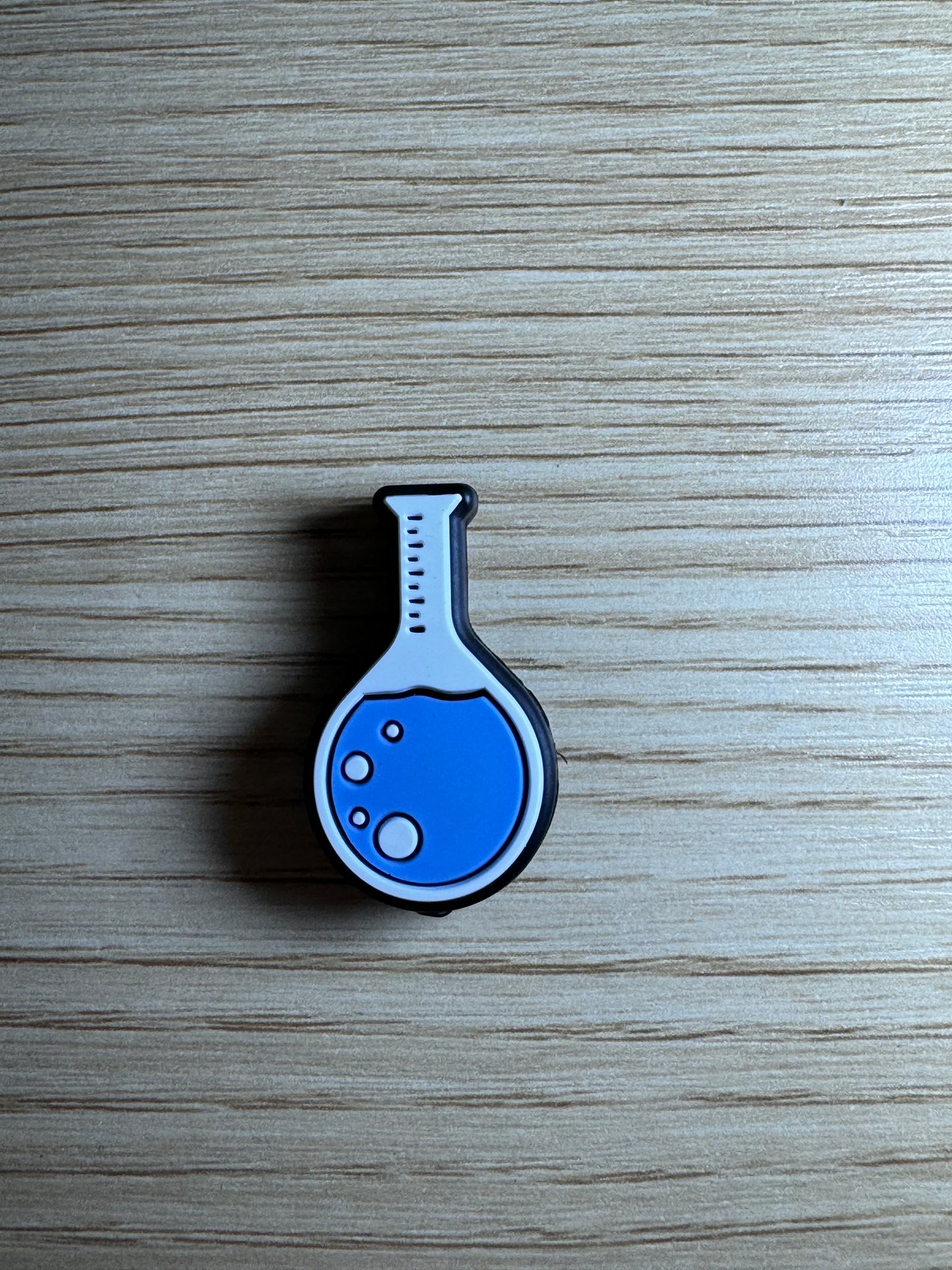 Blue Round Bottom Flask Silicone Focal