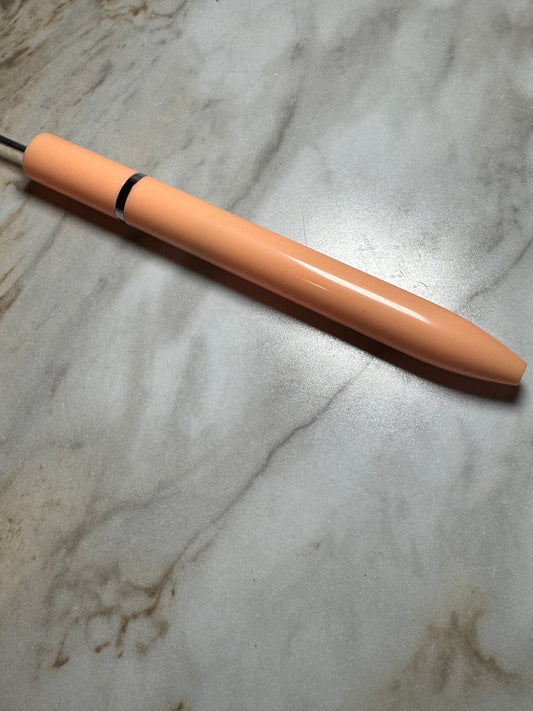 Light Peach Slim Style Beadable Plastic Pens