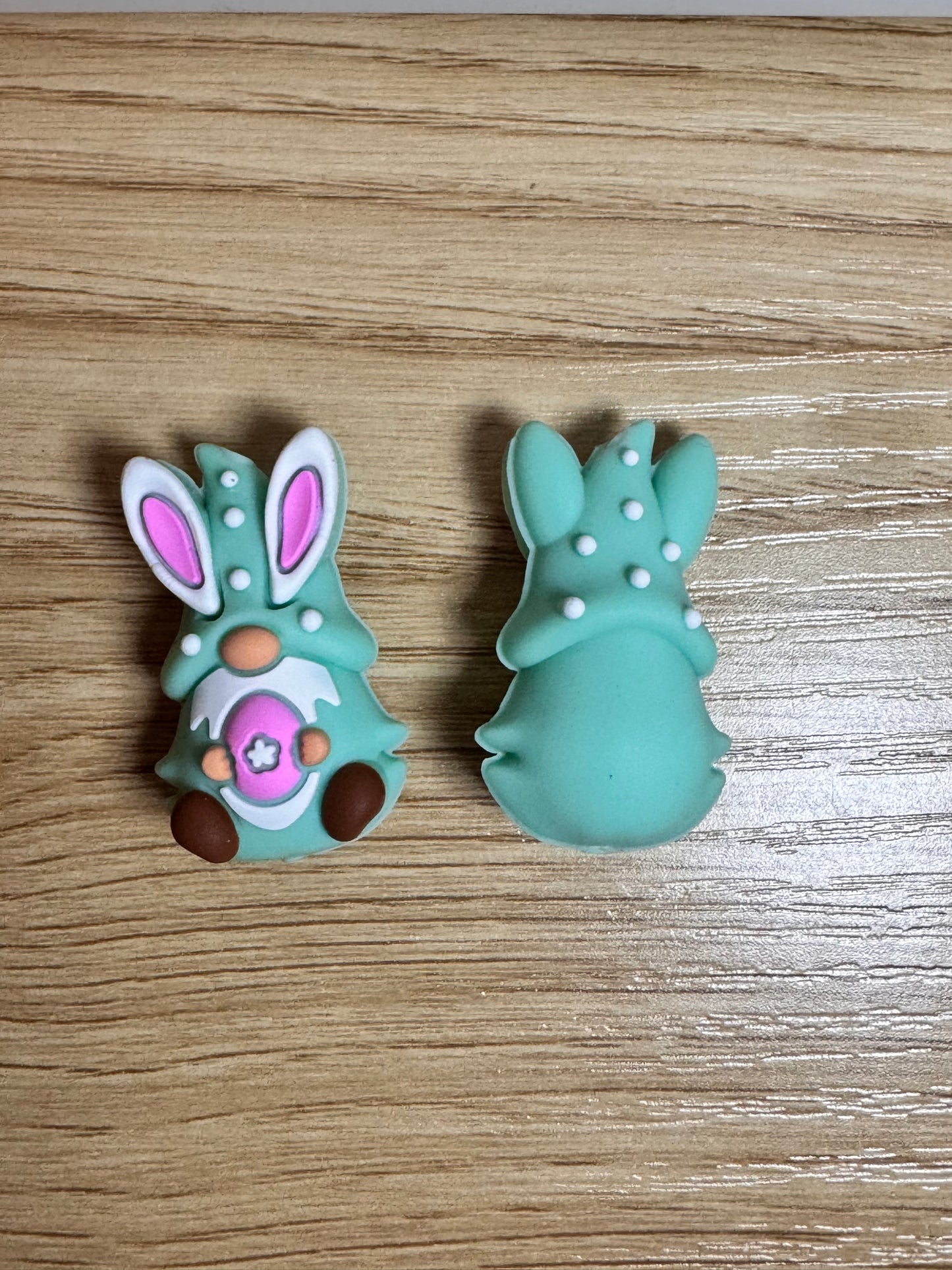 Mint Easter 3D Gnome Silicone Focal