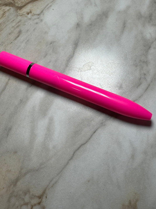 Hot Pink Slim Style Beadable Plastic Pens