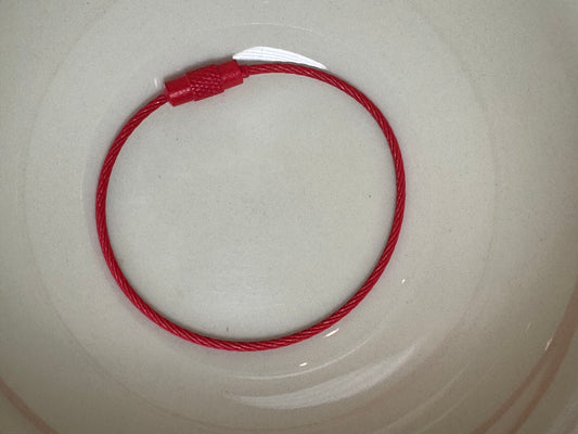 Red 6 inch Twist Wire Beadable Cord