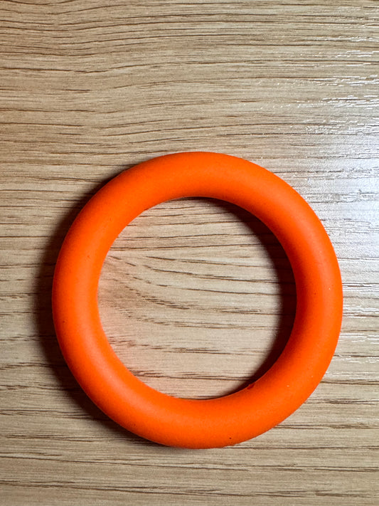 Orange 65mm Solid Color Silicone Ring