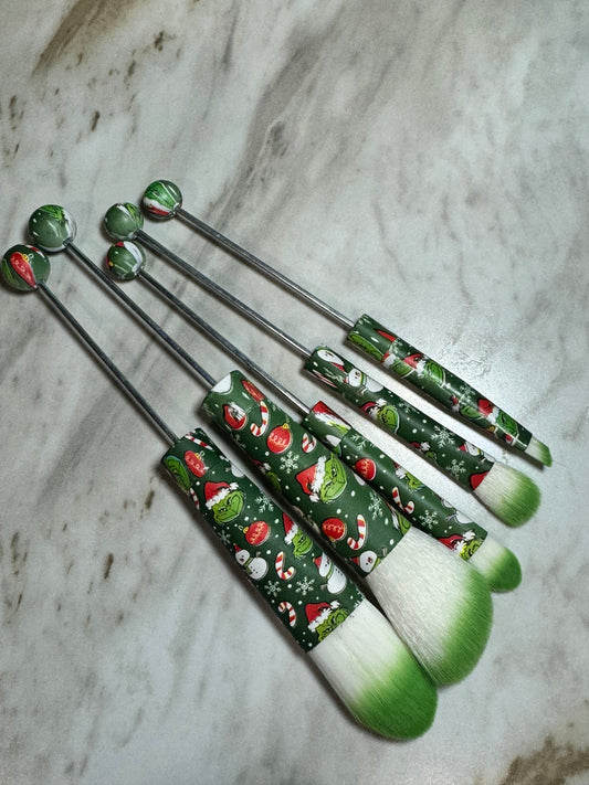 Mean One Printed Beadable Makeup Brush set of 5