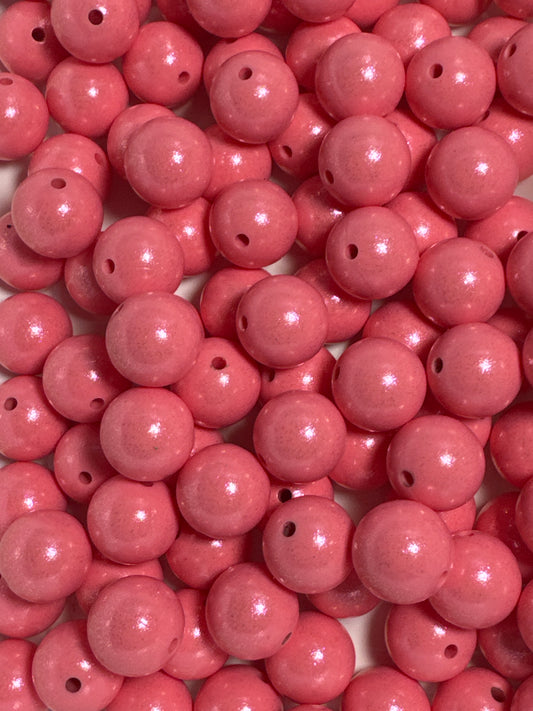 Pink 15mm Shimmery Bead
