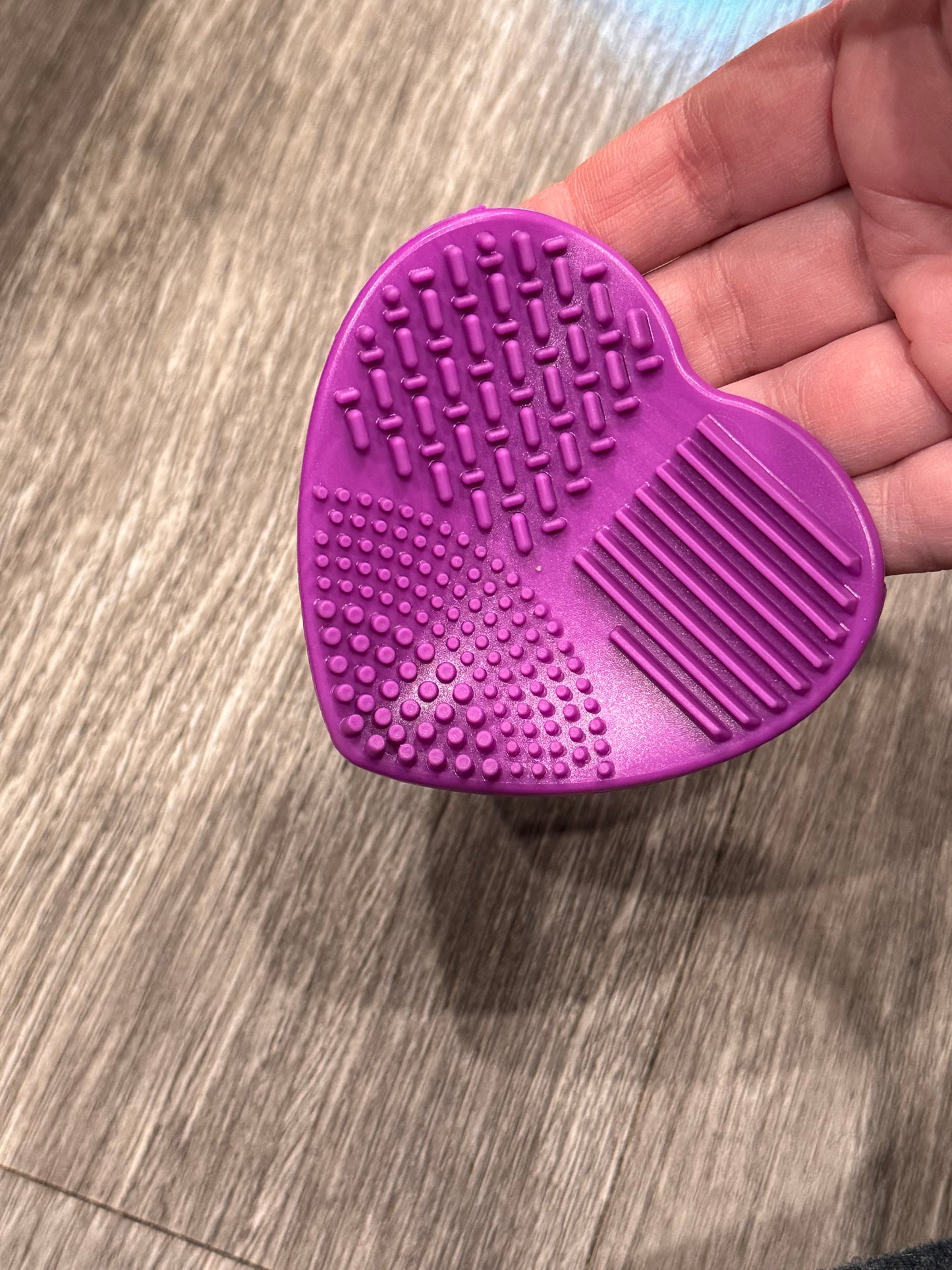 Magenta Silicone Brush Cleaner Sponge