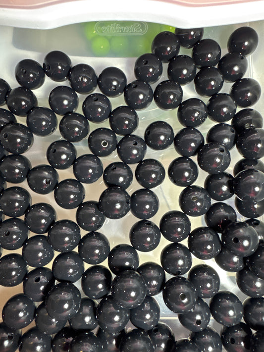 Black 15mm Liquid Bead