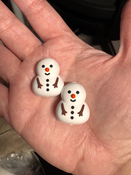 Baby Snowman 3D Silicone Focal