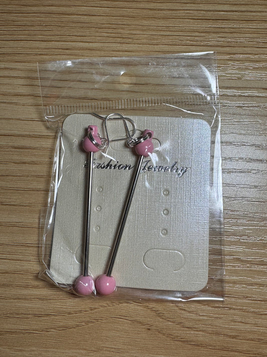 Light Pink Beadable Earring Bar