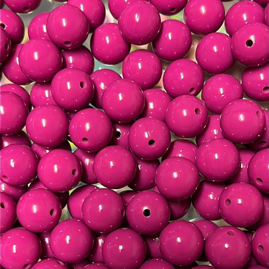 Magenta 15mm Liquid Bead