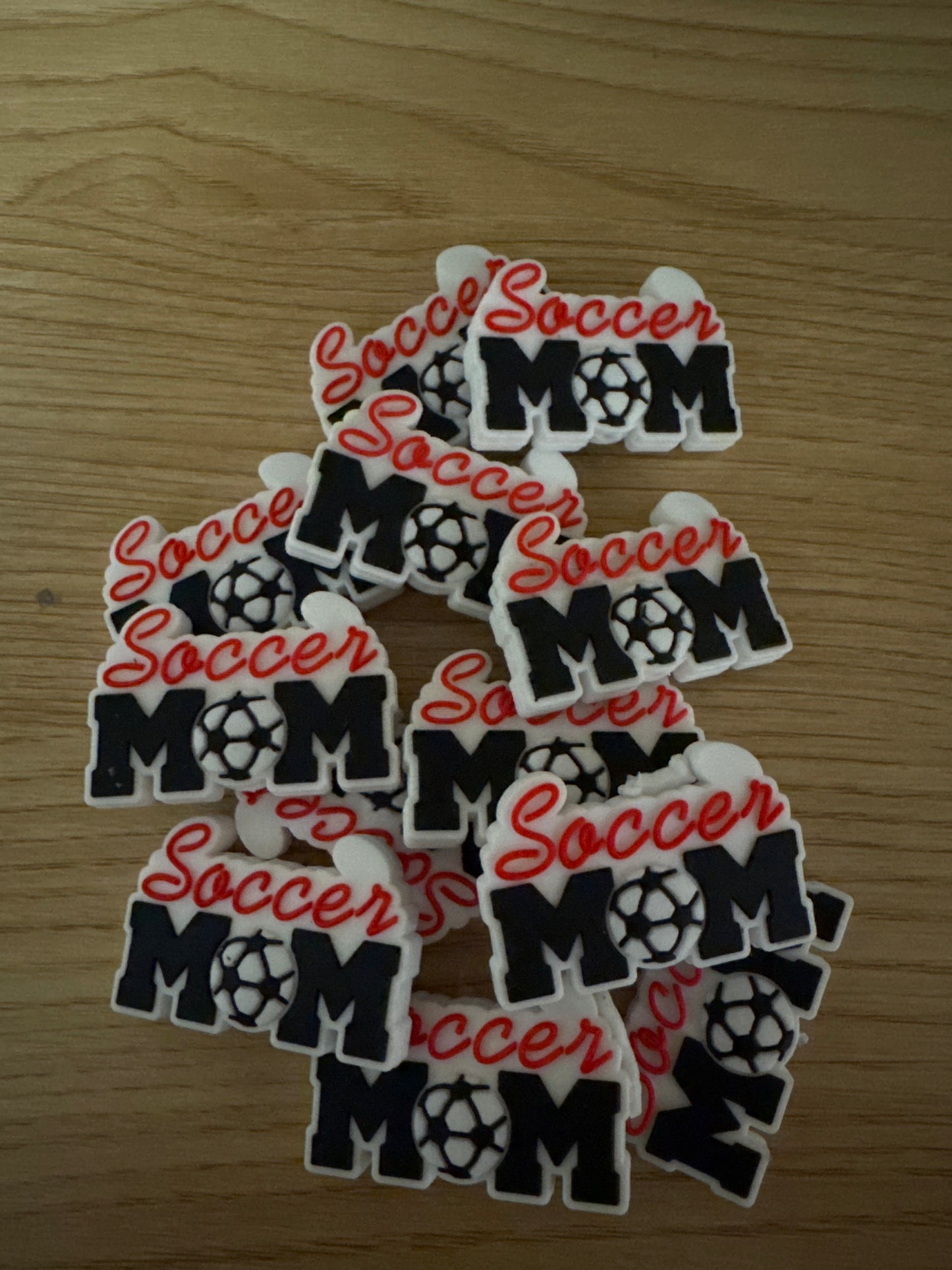 Soccer Mom Large Style Silicone Focal