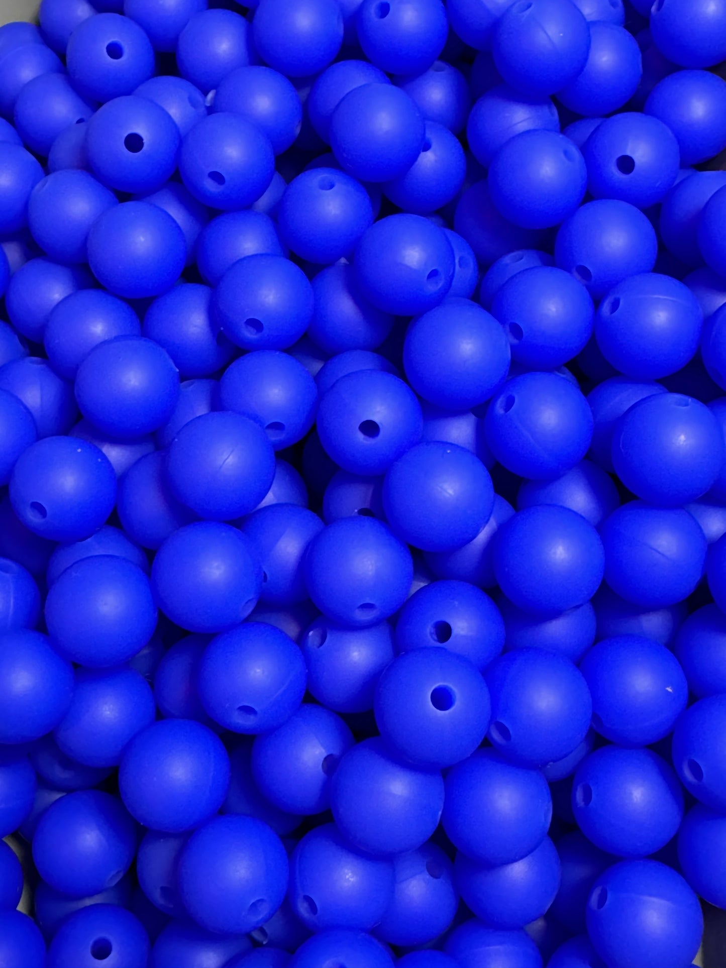 Royal Blue 12mm Solid Color Round Bead