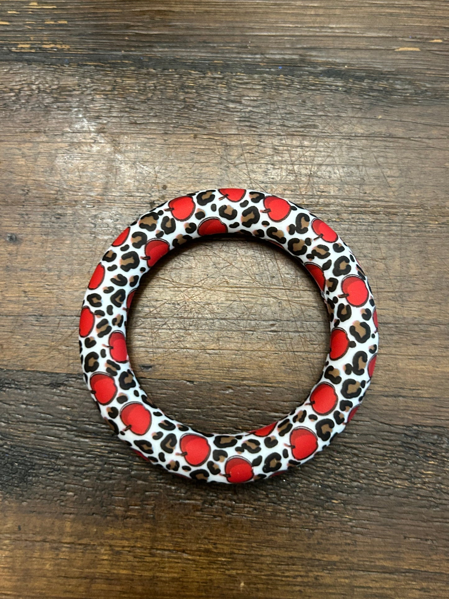 Custom Apple Leopard 65mm Printed Silicone Ring