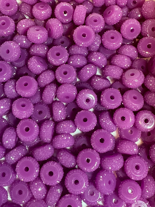 Neon Purple 12mm Acrylic Abacus Paver Spacers