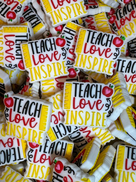 Teach Love Inspire with Apple Silicone Focal