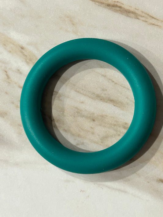 Green 65mm Solid Color Silicone Ring